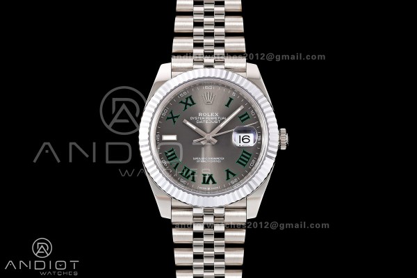 DateJust 41 126334 904L SS RGF 1:1 Best Edition Gr...