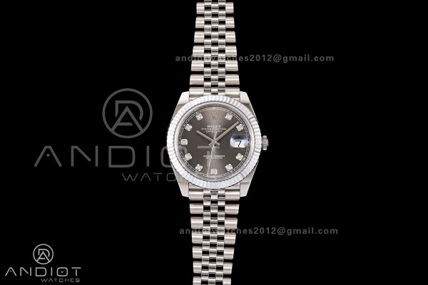 DateJust 41 126334 904L SS RGF 1:1 Best Edition Gr...