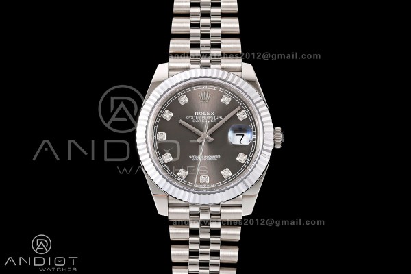 DateJust 41 126334 904L SS RGF 1:1 Best Edition Gr...