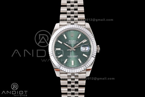 DateJust 41 126334 904L SS RGF 1:1 Best Edition Gr...