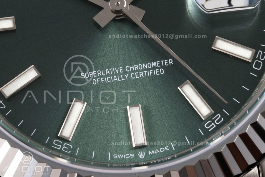 DateJust 41 126334 904L SS RGF 1:1 Best Edition Green Dial on Jubilee Bracelet JH3235 (Free Sprung)