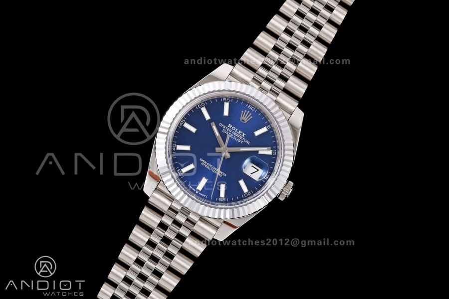 DateJust 41 126334 904L SS RGF 1:1 Best Edition Blue Dial on Jubilee Bracelet JH3235 (Free Sprung)