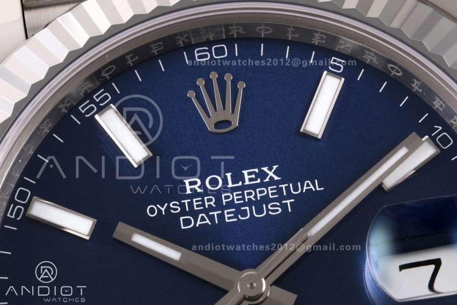 DateJust 41 126334 904L SS RGF 1:1 Best Edition Blue Dial on Jubilee Bracelet JH3235 (Free Sprung)