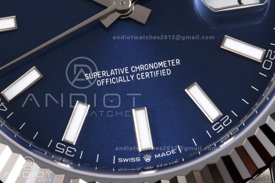 DateJust 41 126334 904L SS RGF 1:1 Best Edition Blue Dial on Jubilee Bracelet JH3235 (Free Sprung)