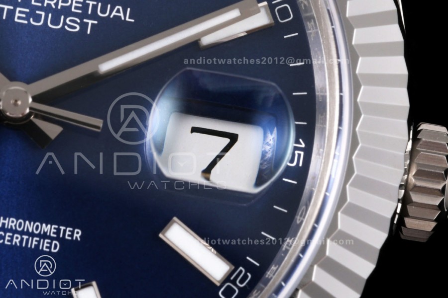 DateJust 41 126334 904L SS RGF 1:1 Best Edition Blue Dial on Jubilee Bracelet JH3235 (Free Sprung)