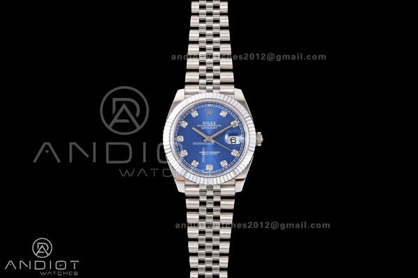 DateJust 41 126334 904L SS RGF 1:1 Best Edition Bl...