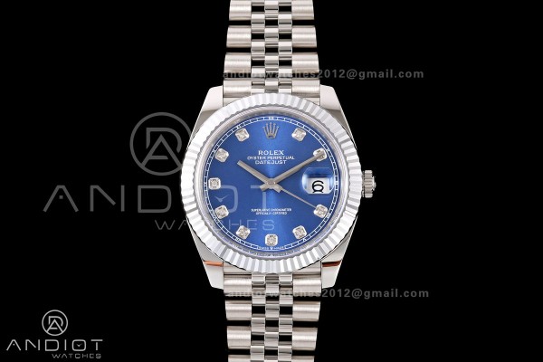 DateJust 41 126334 904L SS RGF 1:1 Best Edition Bl...
