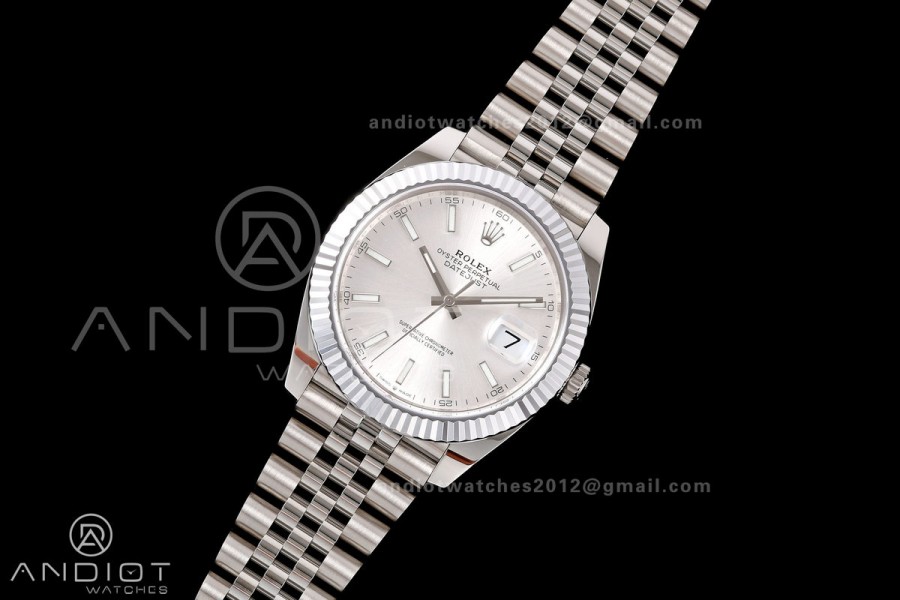 DateJust 41 126334 904L SS RGF 1:1 Best Edition Silver Dial on Jubilee Bracelet JH3235 (Free Sprung)