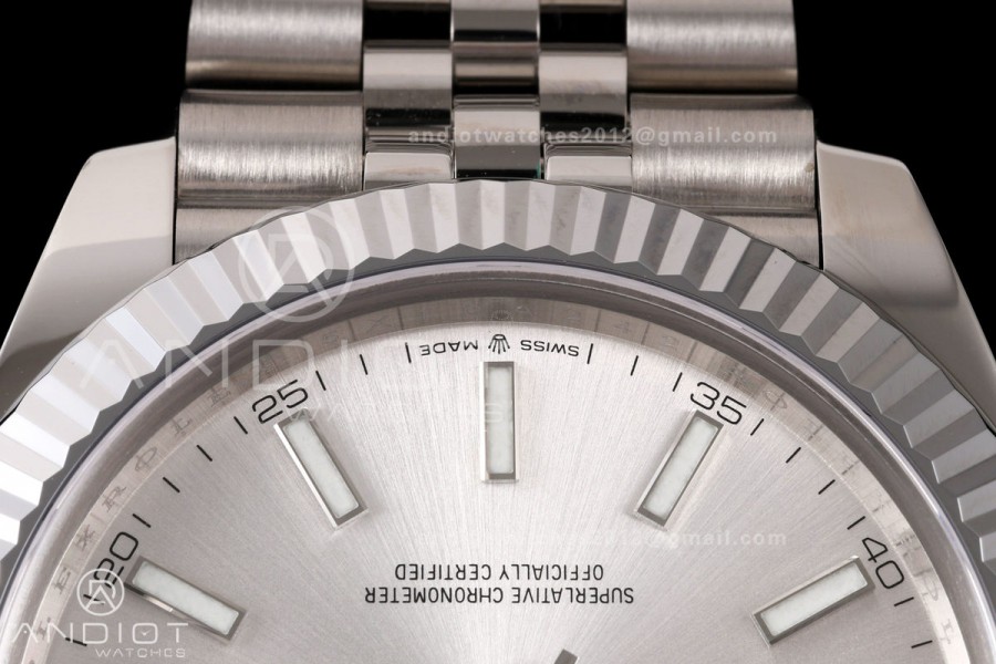 DateJust 41 126334 904L SS RGF 1:1 Best Edition Silver Dial on Jubilee Bracelet JH3235 (Free Sprung)