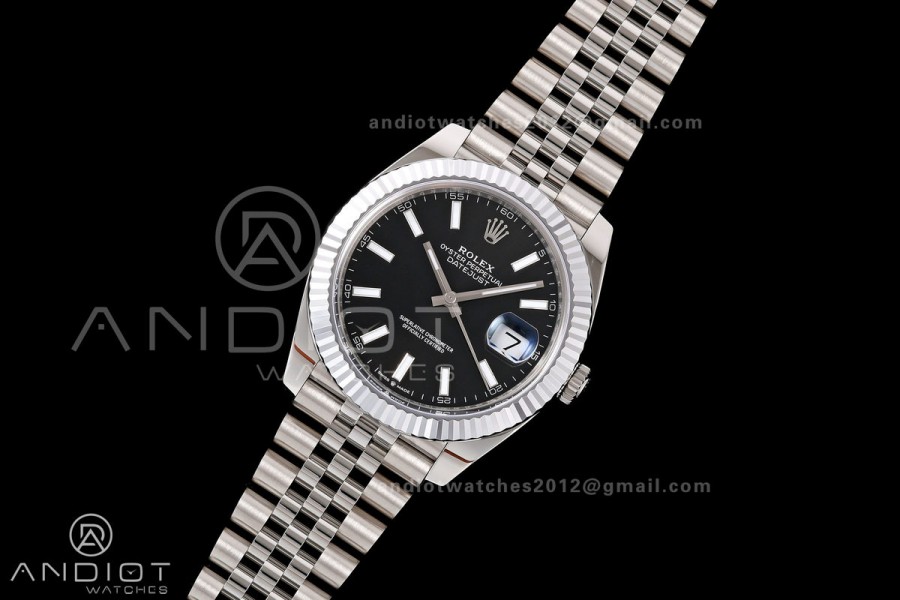 DateJust 41 126334 904L SS RGF 1:1 Best Edition Black Dial on Jubilee Bracelet JH3235 (Free Sprung)