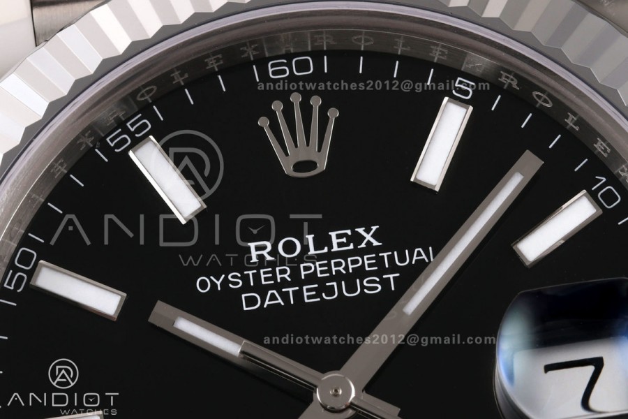 DateJust 41 126334 904L SS RGF 1:1 Best Edition Black Dial on Jubilee Bracelet JH3235 (Free Sprung)