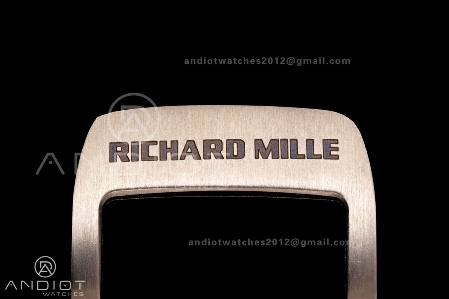 RM055 NTPT Mille Studio 1:1 Best Edition White/Red Inner Bezel on White Rubber Strap RMUL2 Super Clone (Custom Case Set)