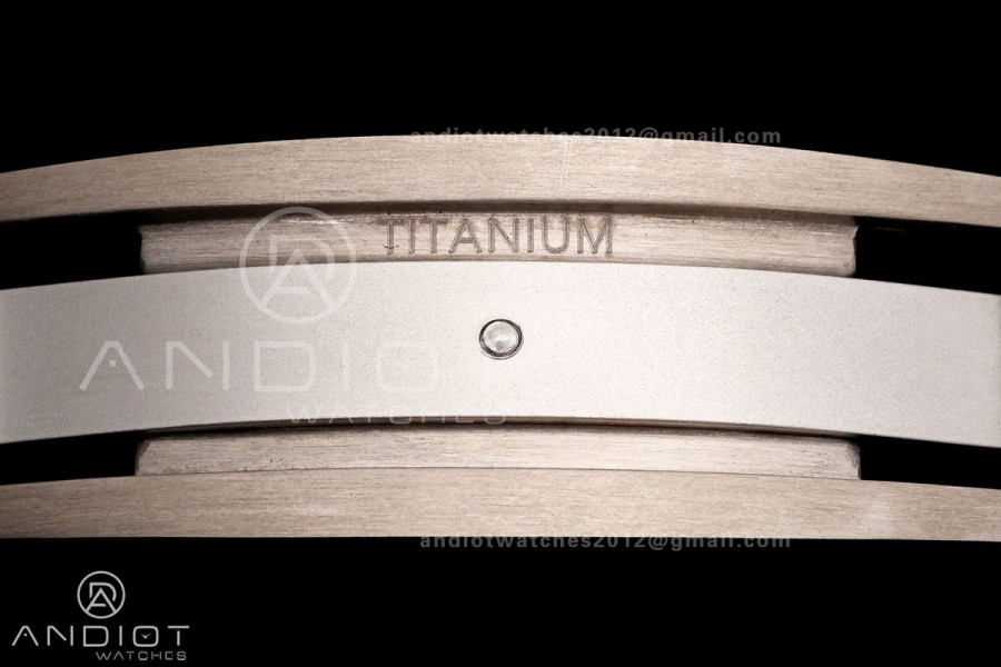 RM055 NTPT Mille Studio 1:1 Best Edition White/Red Inner Bezel on White Rubber Strap RMUL2 Super Clone (Custom Case Set)