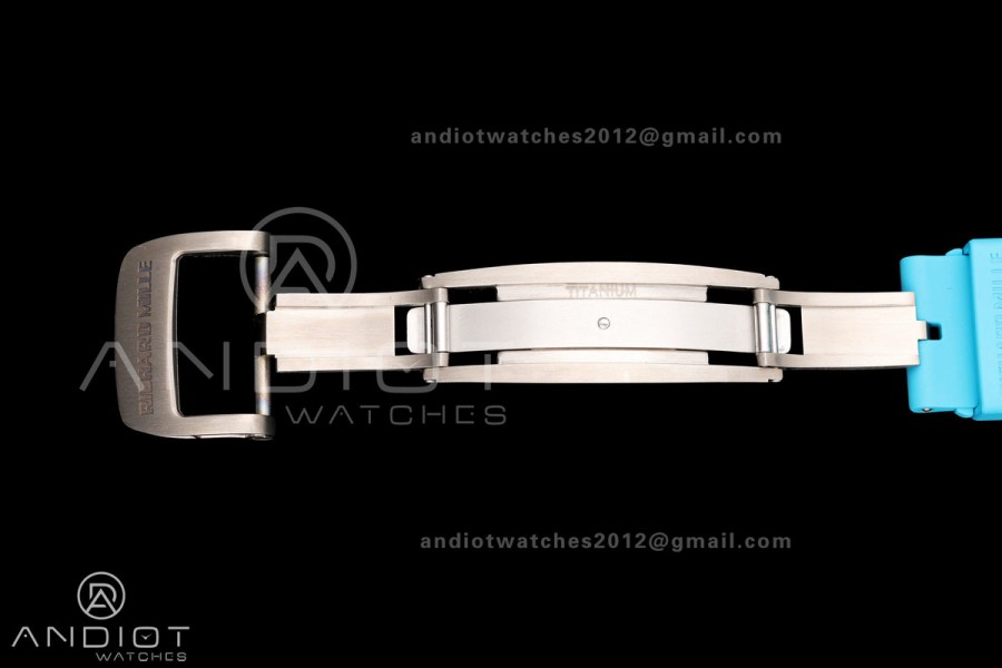 RM055 NTPT Mille Studio 1:1 Yas Marina Circuit Edition on Blue Rubber Strap RMUL2 Super Clone (Custom Case Set)