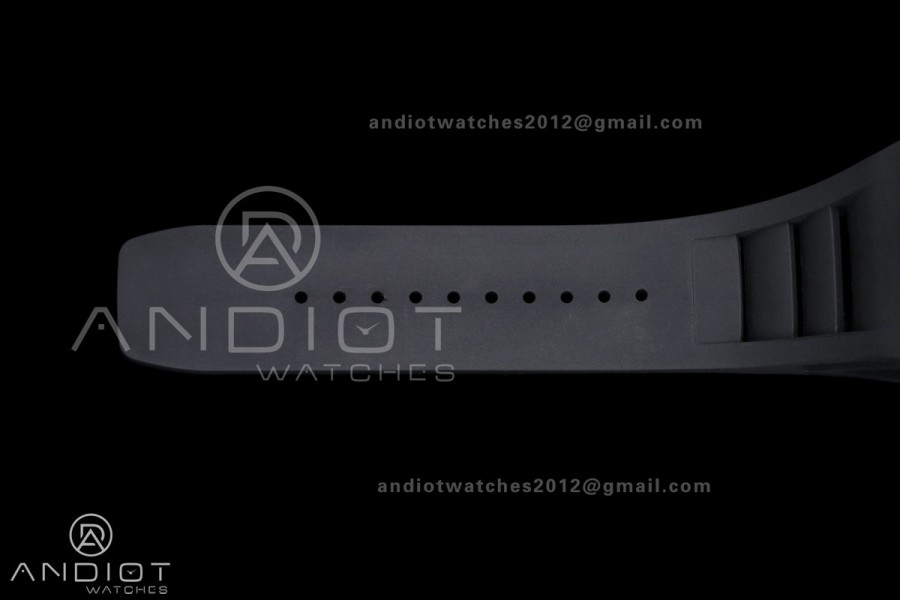 RM055 NTPT Mille Studio 1:1 Best Edition Gold Inner Bezel on Black Rubber Strap RMUL2 Super Clone (Custom Case Set)