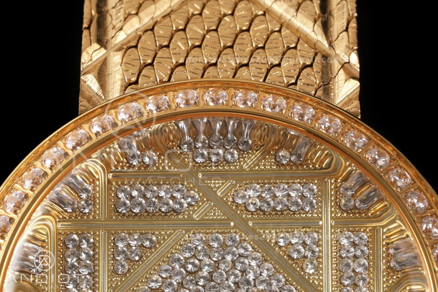 LA D DE DIOR YG 8848F 1:1 Best Edition YG Diamonds Dial on YG Bracelet Quartz