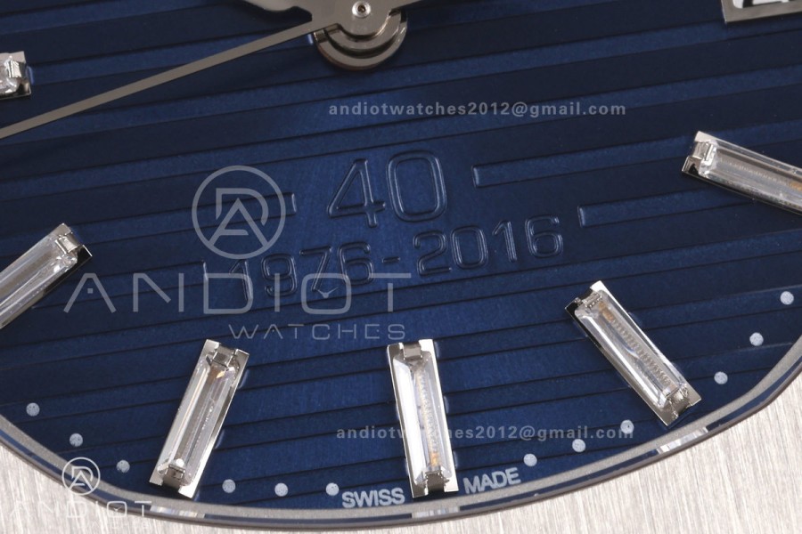 Nautilus 5711 40th Anniversary SS BBF 1:1 Best Edition Blue Dial on SS Bracelet DPB330 Super Clone