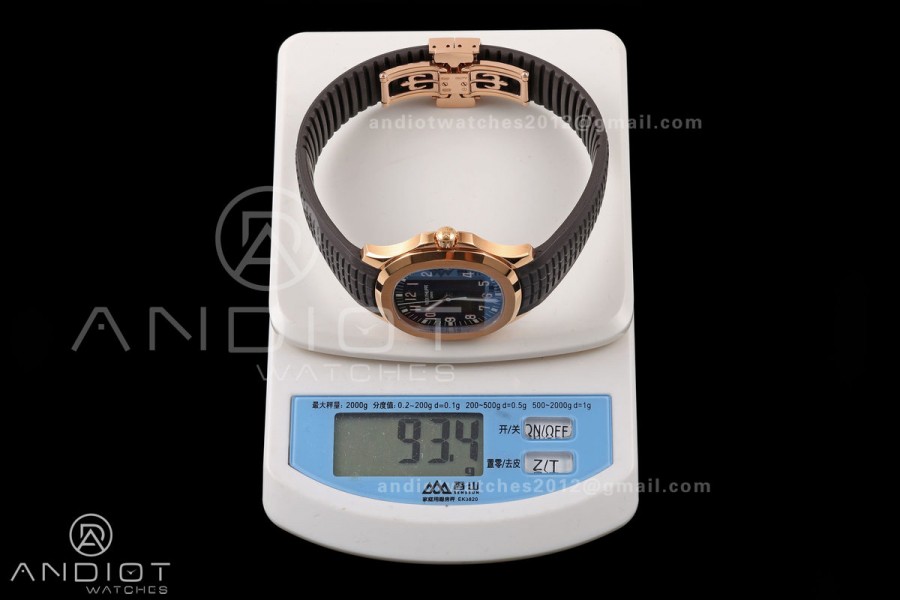 Aquanaut 5167 RG BBF 1:1 Best Edition Brown Dial on Brown Rubber Strap DPB330 Super Clone