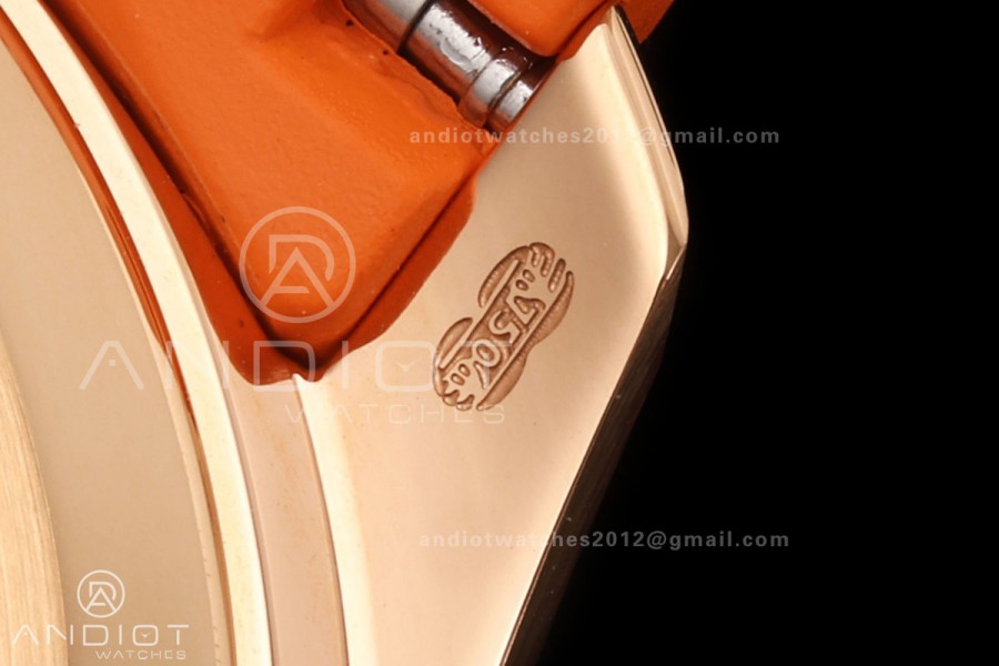 Aquanaut 5167 RG BBF 1:1 Best Edition Brown Dial on Orange Rubber Strap DPB330 Super Clone