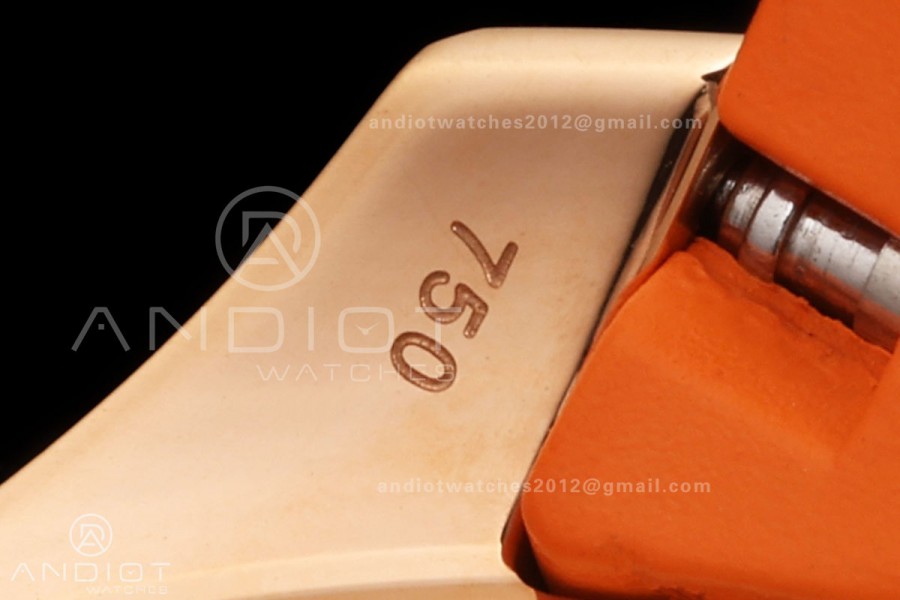 Aquanaut 5167 RG BBF 1:1 Best Edition Brown Dial on Orange Rubber Strap DPB330 Super Clone