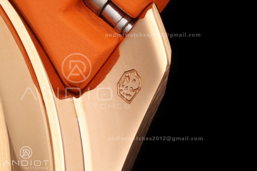 Aquanaut 5167 RG BBF 1:1 Best Edition Brown Dial on Orange Rubber Strap DPB330 Super Clone