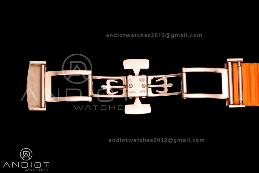 Aquanaut 5167 RG BBF 1:1 Best Edition Brown Dial on Orange Rubber Strap DPB330 Super Clone