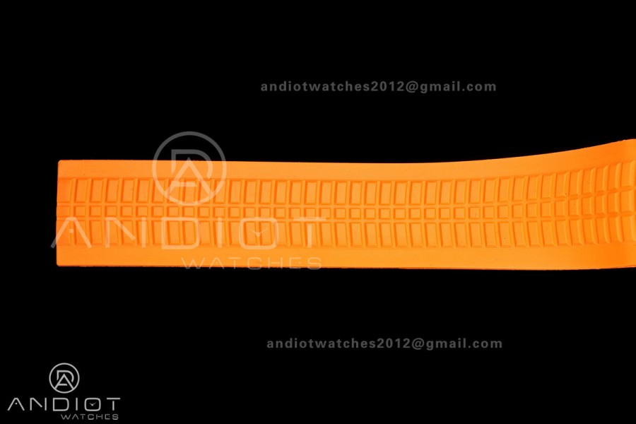 Aquanaut 5167 RG BBF 1:1 Best Edition Brown Dial on Orange Rubber Strap DPB330 Super Clone