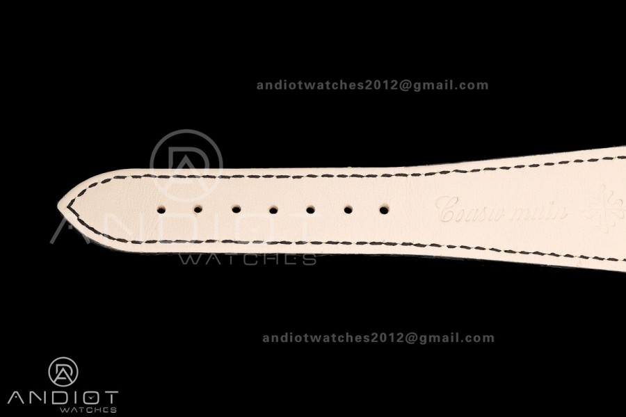 Nautilus 5711 SS BBF 1:1 Best Edition Gray Dial on Black Leather Strap DPB330 Super Clone