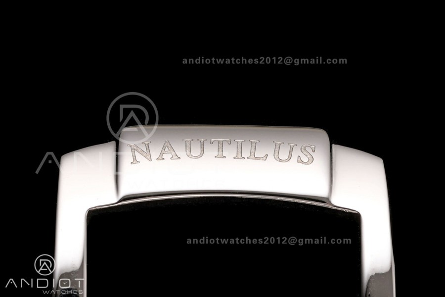 Nautilus 5711 SS BBF 1:1 Best Edition Gray Dial on Black Leather Strap DPB330 Super Clone