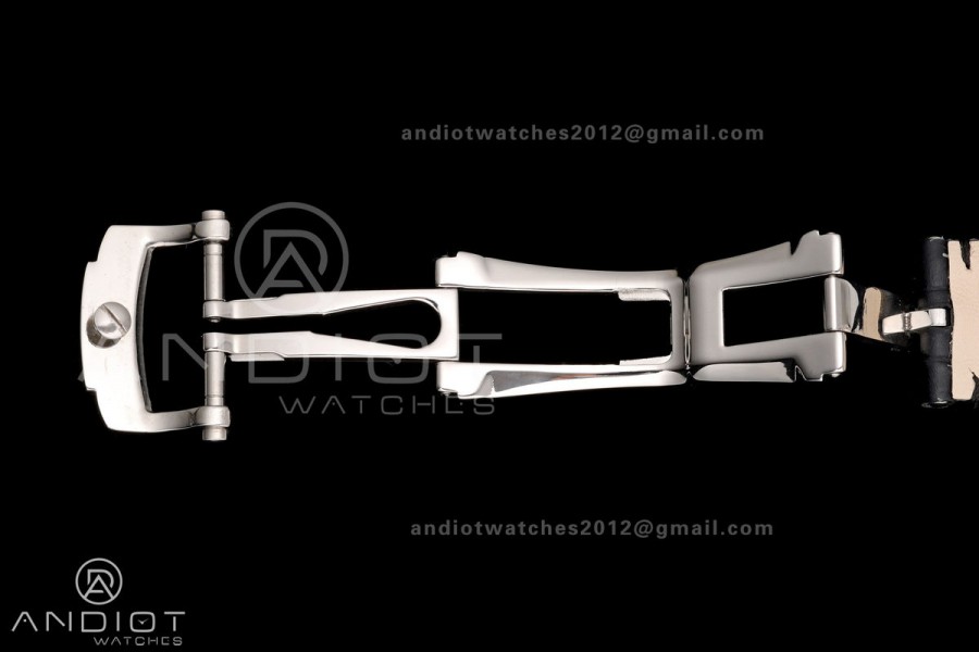 Nautilus 5711 SS BBF 1:1 Best Edition Gray Dial on Black Leather Strap DPB330 Super Clone