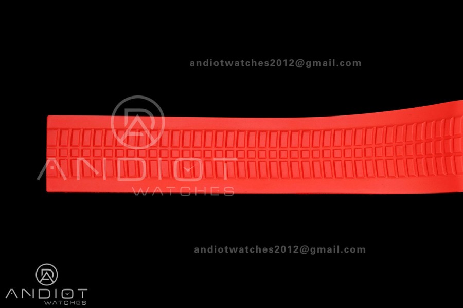 Aquanaut 5167 SS Singapore BBF 1:1 Best Edition Black Dial on Red Rubber Strap DPB330 Super Clone