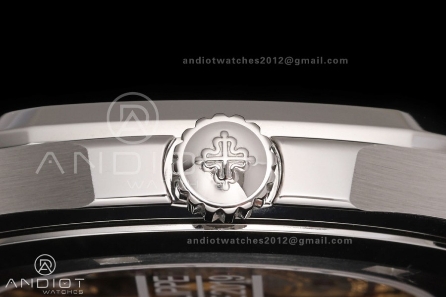 Aquanaut 5167 SS Singapore BBF 1:1 Best Edition Black Dial on Red Rubber Strap DPB330 Super Clone