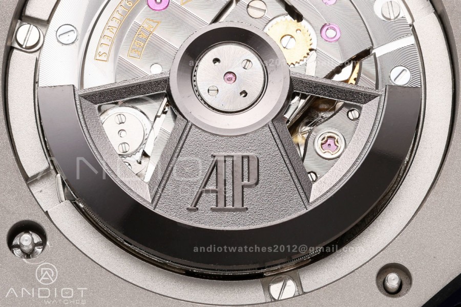 Royal Oak Offshore 44mm Ti JF 1:1 Best Edition Black Dial On Black Rubber Strap A3126