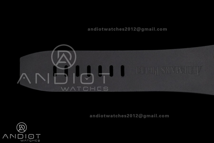 Royal Oak Offshore 44mm Ti JF 1:1 Best Edition Black Dial On Black Rubber Strap A3126