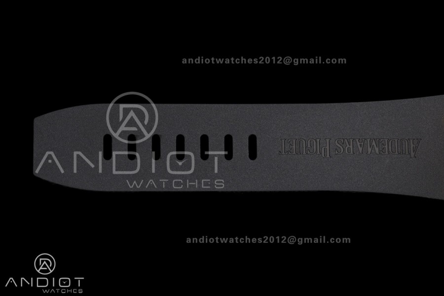 Royal Oak Offshore 44mm RG Ceramic Bezel JF 1:1 Best Edition Black Dial on Rubber Strap A3126