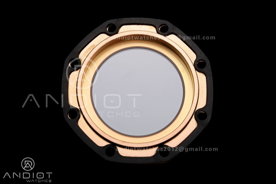 Royal Oak Offshore 44mm RG Ceramic Bezel JF 1:1 Best Edition Black/Silver Dial on Rubber Strap A3126