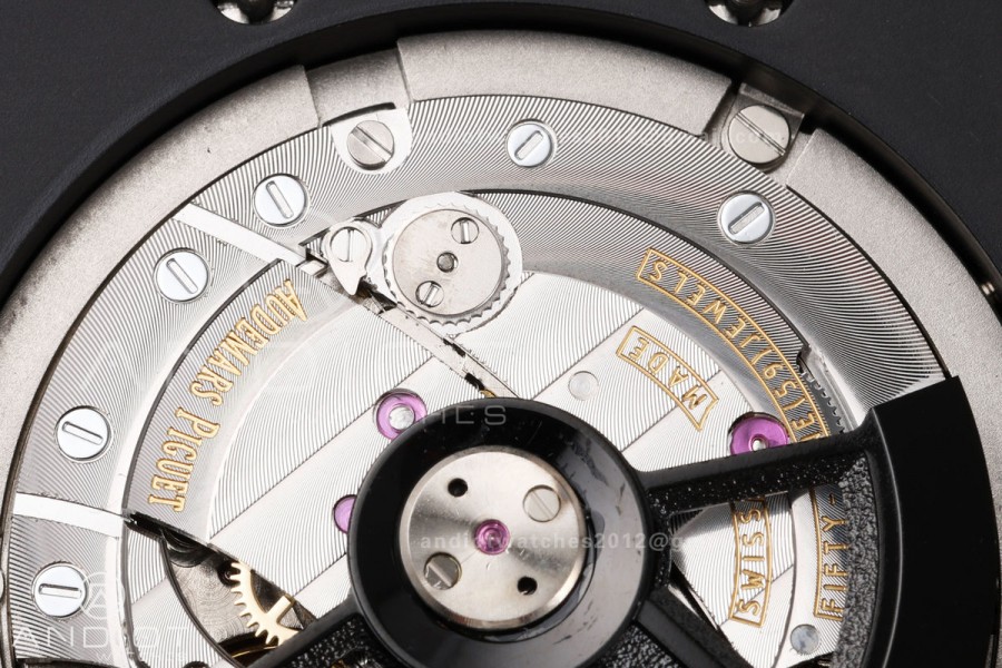 Royal Oak Offshore 44mm Ceramic Green Bezel JF 1:1 Best Edition Green Dial on Rubber Strap A3126