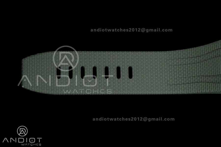 Royal Oak Offshore 44mm Ceramic Green Bezel JF 1:1 Best Edition Green Dial on Rubber Strap A3126