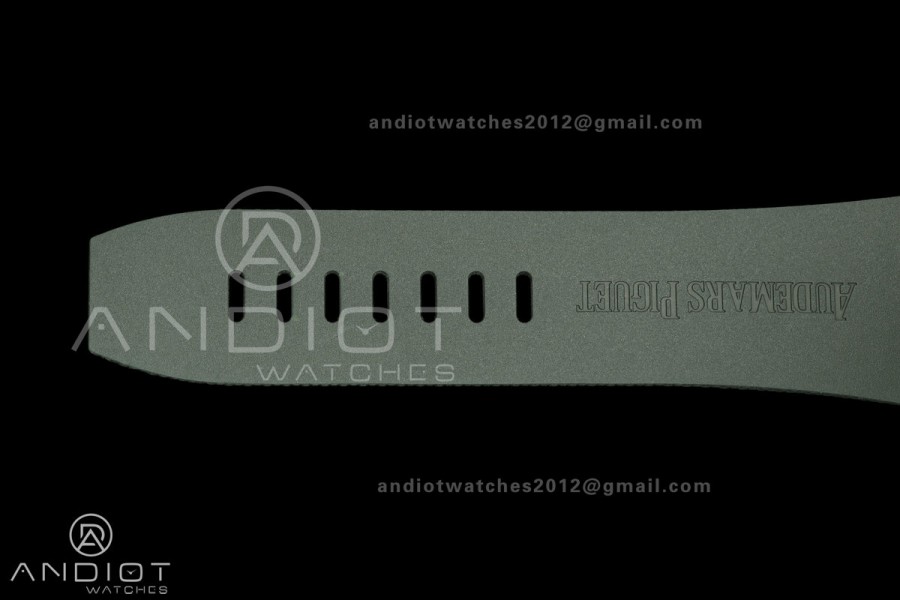 Royal Oak Offshore 44mm Ceramic Green Bezel JF 1:1 Best Edition Green Dial on Rubber Strap A3126