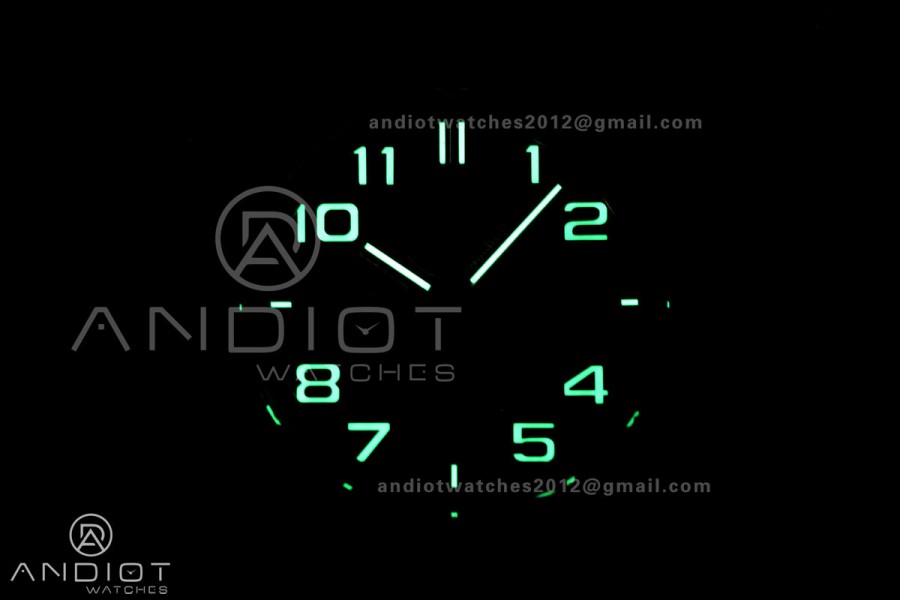 Royal Oak Offshore 44mm Ceramic Green Bezel JF 1:1 Best Edition Green Dial on Rubber Strap A3126