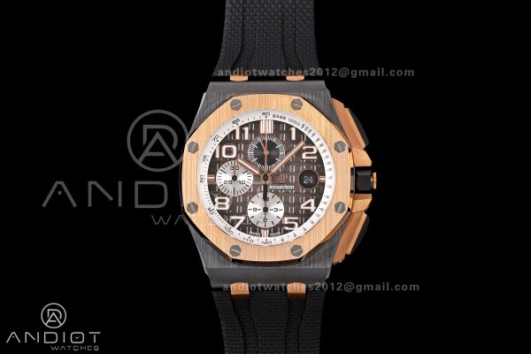 Royal Oak Offshore 44mm Black Ceramic RG Bezel JF ...