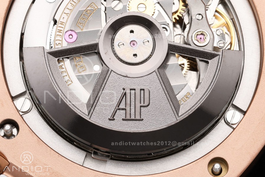 Royal Oak Offshore 44mm RG JF 1:1 Best Edition White Dial on Rubber Strap A3126