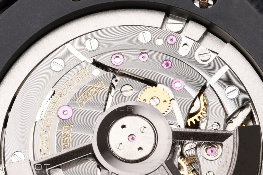 Royal Oak Offshore 44mm Black Ceramic JF 1:1 Best Edition Black/RG Dial on Rubber Strap A3126