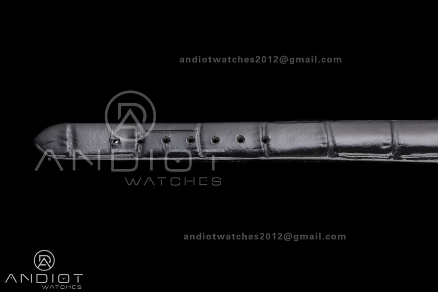 Tank Louis 16.5mm YG K11F 1:1 Best Edition White Dial on Black Leather Strap Quartz