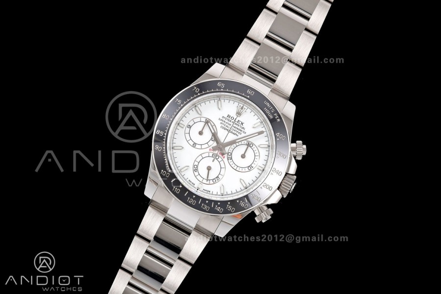 Daytona 126502 QF 1:1 Best Edition White Dial on SS Bracelet JH4131 (Free Sprung)