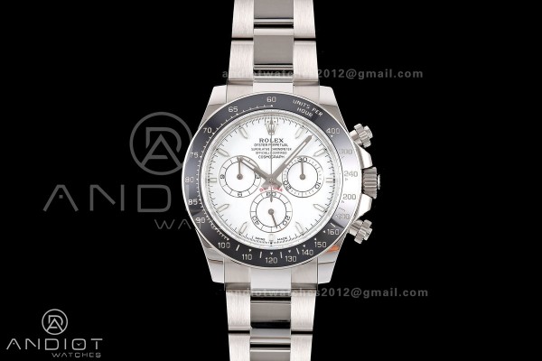 Daytona 126502 QF 1:1 Best Edition White Dial on SS Bracelet JH4131 (Free Sprung)