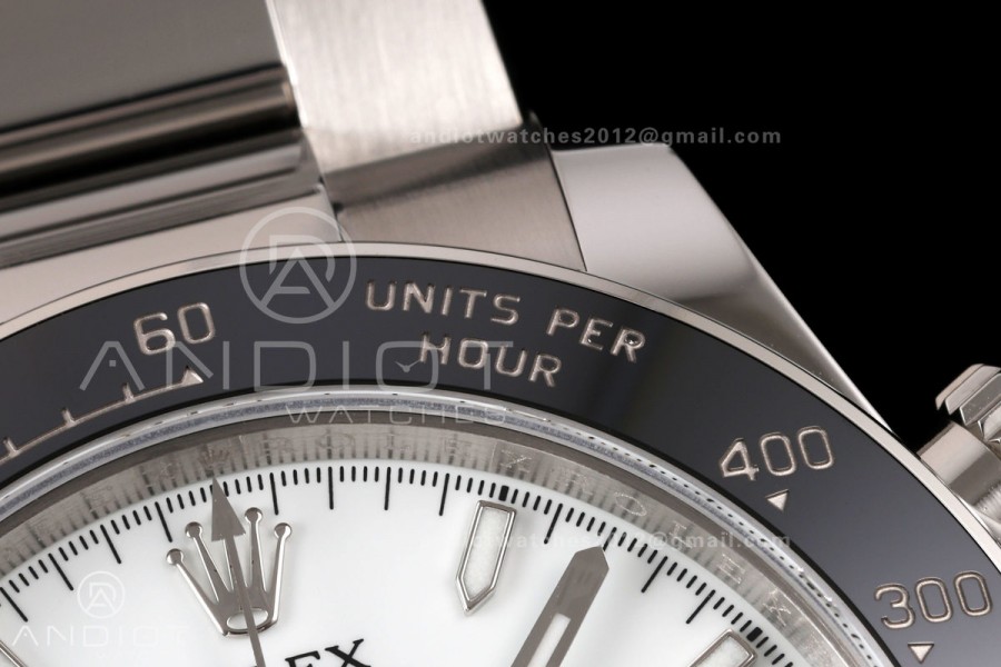 Daytona 126502 QF 1:1 Best Edition White Dial on SS Bracelet JH4131 (Free Sprung)