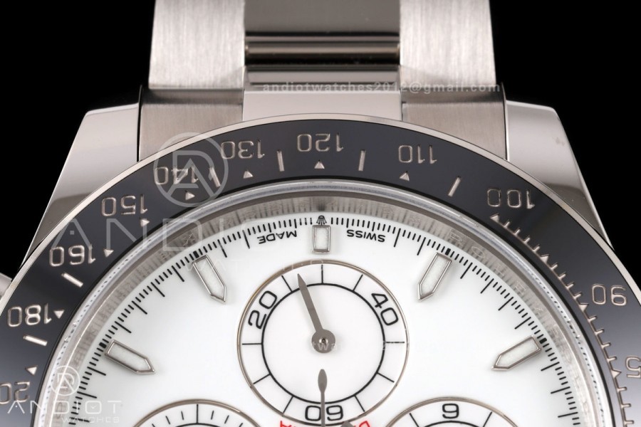 Daytona 126502 QF 1:1 Best Edition White Dial on SS Bracelet JH4131 (Free Sprung)