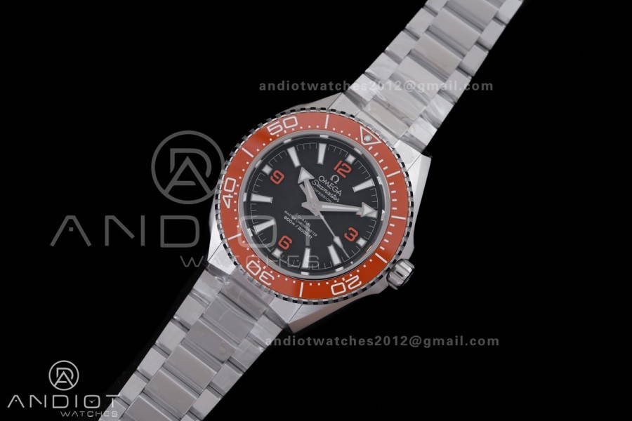 Seamaster 2025 2000M 217.30.42.21.01.002 Orange Ceramic Bezel VSF 1:1 Best Edition Black Dial On SS Bracelet Asian 8912