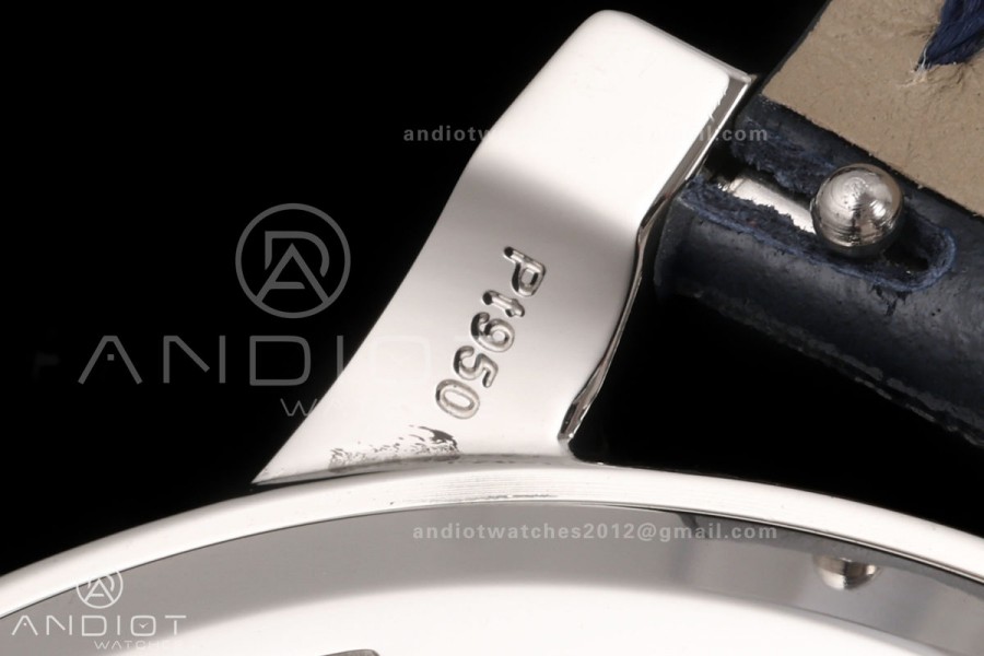 Grand Complications 6102 SS Green Diamonds Bezel PPF 1:1 Best Edition Blue Dial on Blue Leather Strap SA240 Super Clone